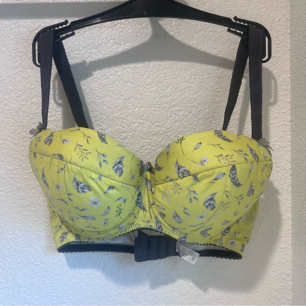 Comexim Yellow Feathers Padded Bra 65H